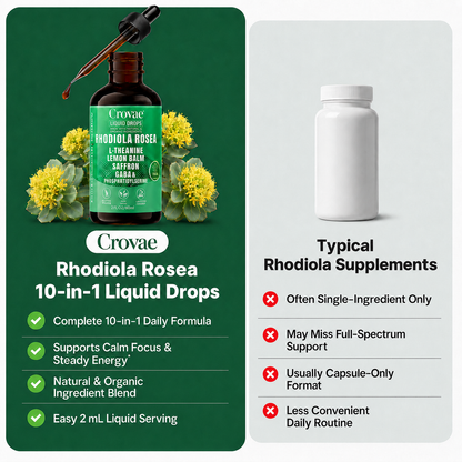 Organic 10 in 1 Rhodiola Rosea Liquid Drops