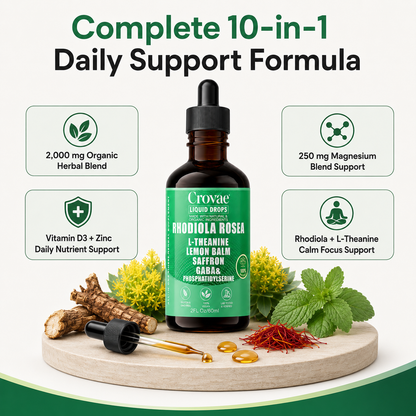 Organic 10 in 1 Rhodiola Rosea Liquid Drops