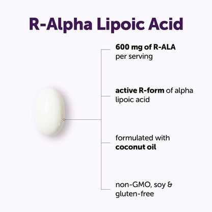 R Alpha Lipoic Acid 600mg with Coconut Oil