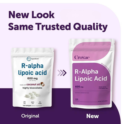 R Alpha Lipoic Acid 600mg with Coconut Oil